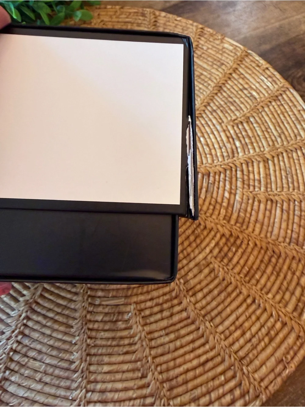 CHANEL White Box with Black Logo and Trim